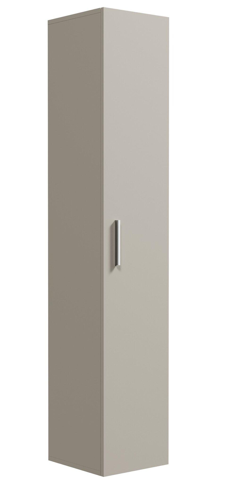 BADEZIMMERSCHRANK Pluto mit 1 Tür Cashmere - 30 x 30 x 150 cm - Kaschmir, Holz (30/150/30cm) - Badplaats