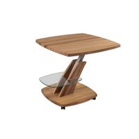 FUNKTIONSTISCH Castalia höhenverstellbar 70 x 70 x 47-64 Couchtisch Massivholz Kernbuche - Braun, Holz (70/70/47cm) - 58aufmkessel