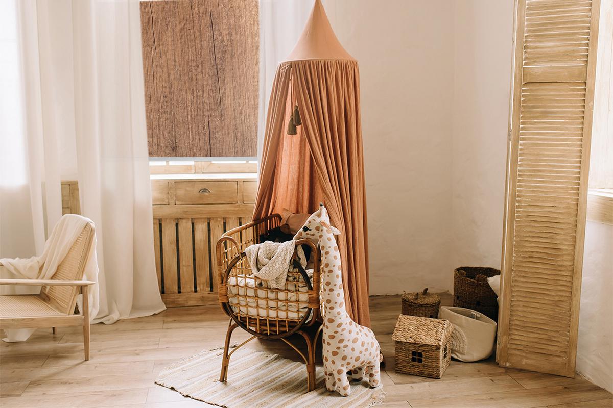 INNENROLLO - Fensterrollo - Rollo - 110x140 cm - Holz - Braun, Kunststoff (110/140/0.5cm) - TULUP
