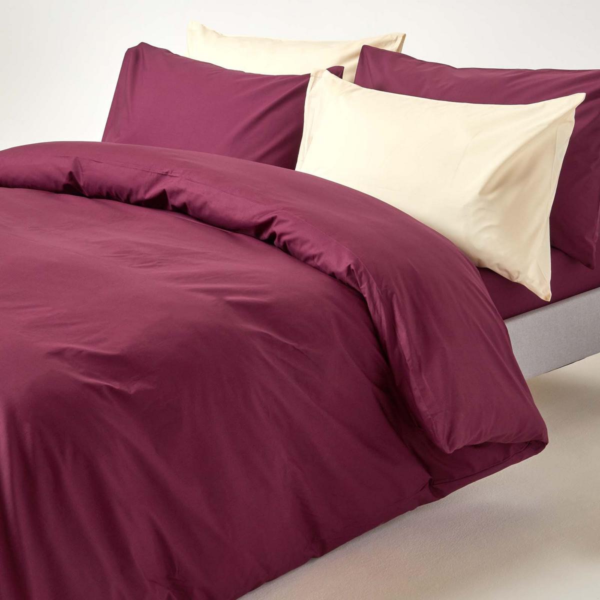 BETTWÄSCHE Perkal Fadendichte 200 - Beere, Textil (230/220cm) - Homescapes