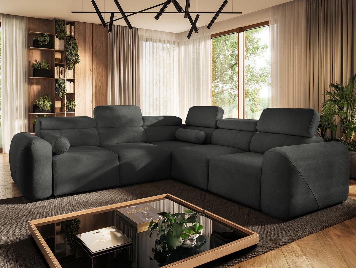 ECKSCHLAFSOFA Volare III, Seite: Rechts - Anthrazit, Holz/Textil (273/272cm) - MIRJAN24
