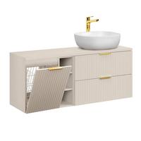 WASCHTISCH 140.8cm Adriel Kaschmir - Kaschmir, Holzwerkstoff (140.8/59/46cm) - Petits-meubles