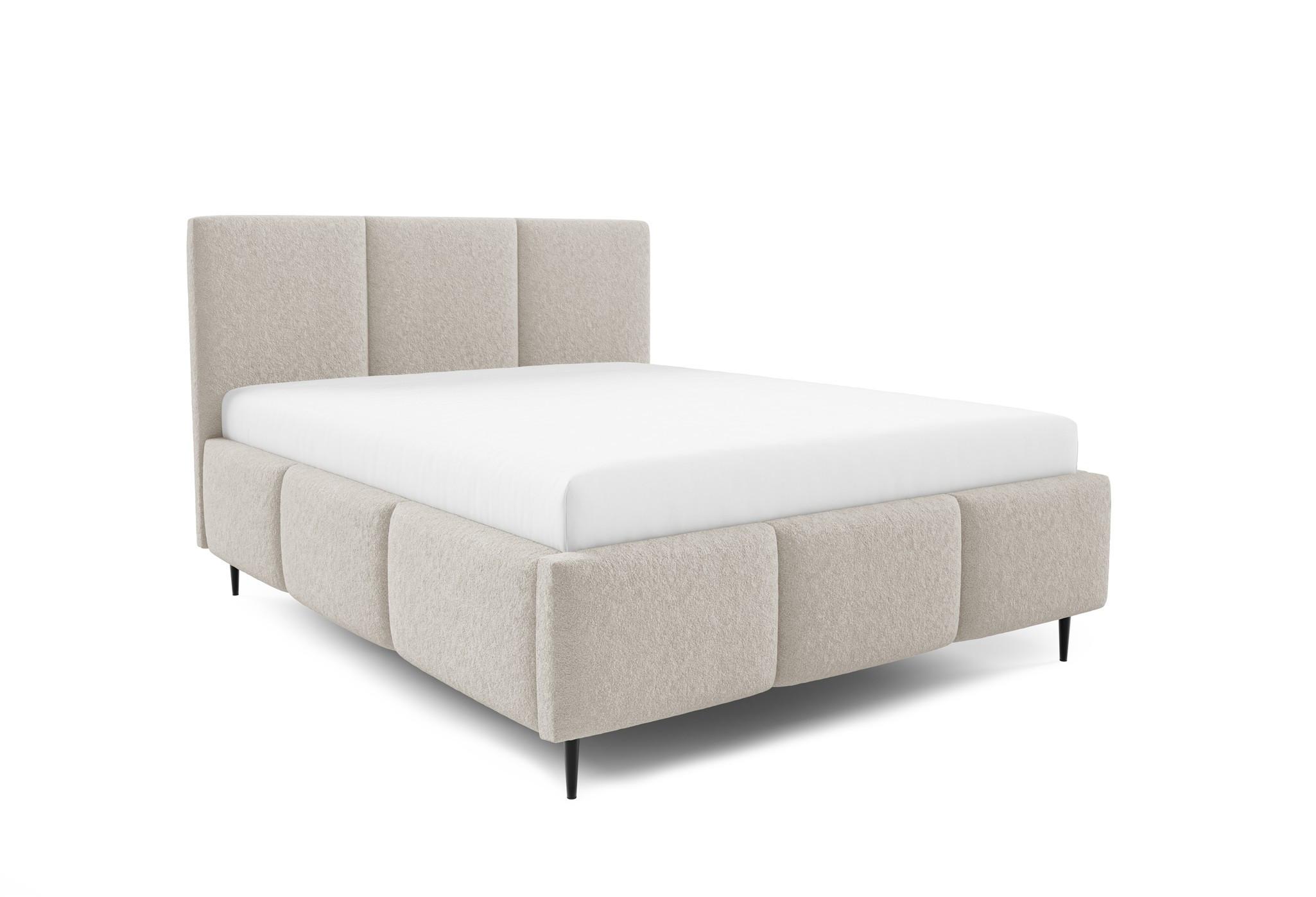 POLSTERBETT Miami - Beige, Holzwerkstoff/Textil (180/200cm) - Fun Möbel