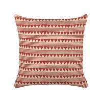 DEKOKISSEN Rot 45/45 cm Deglupta - Rot, Naturmaterialien/Textil (45/45cm) - Beliani