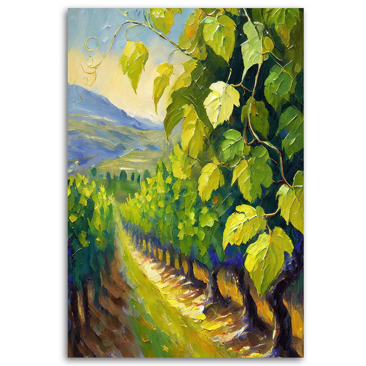 KUNSTDRUCK Grün 40/60 cm - Grün, Textil (40/60cm) - KUNSTLOFT
