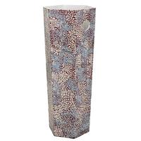 SCHIRMSTÄNDER aus Capiz, weiß, 24x58cm - Multicolor, Holzwerkstoff (24/58/24cm) - Wanderlust