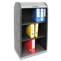 UNIVERSAL KUNSTSTOFF ROLLLADENSCHRANK Grau - Grau, Kunststoff (58/120/38cm) - MCW