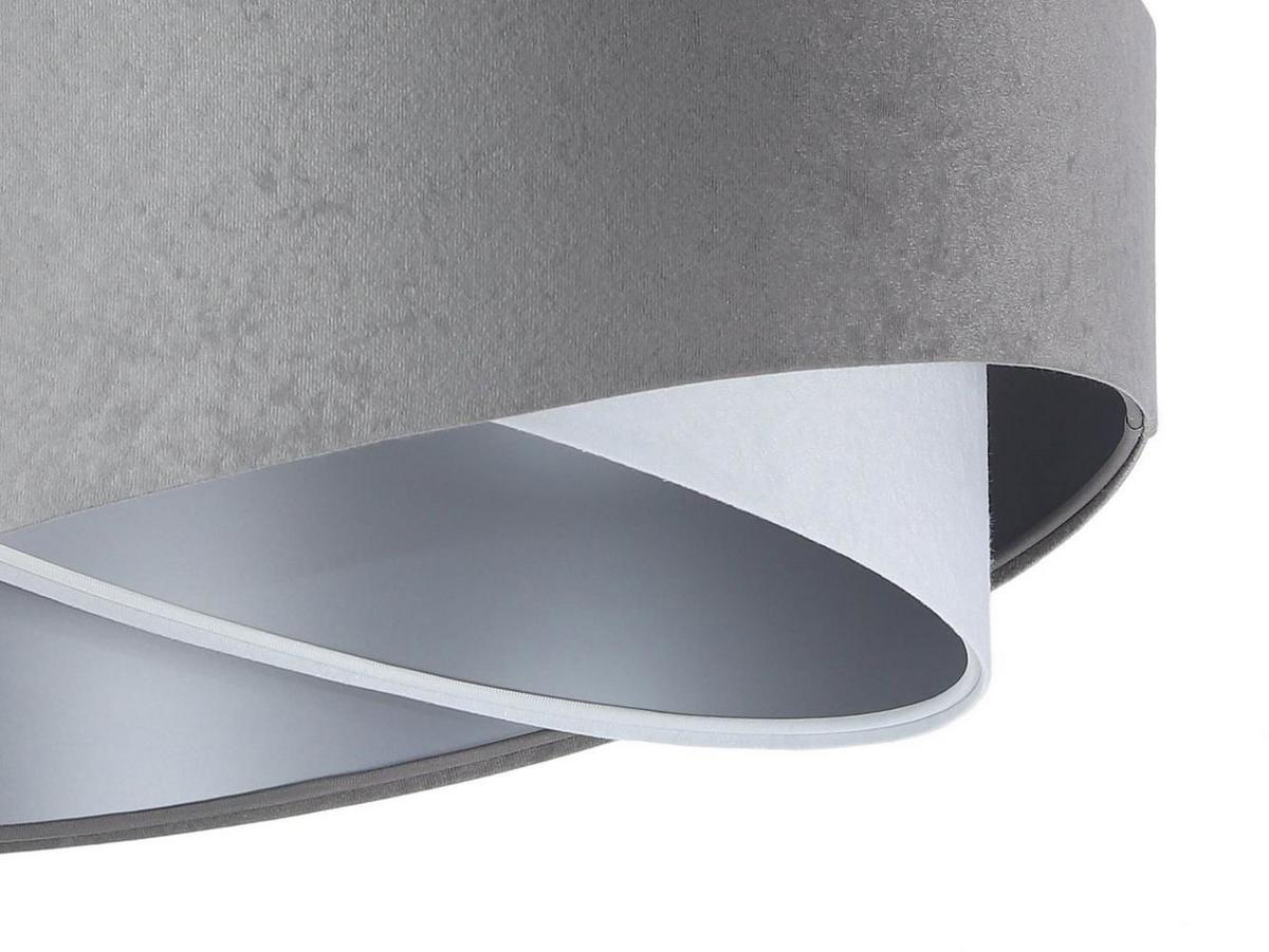 HÄNGELEUCHTE Grau 50/23 cm - Weiß/Grau, Kunststoff (50/1.3/23cm) - ONZENO