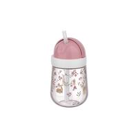 STROHHALMBECHER Mio Fairy Garden 300 ml - Rosa/Weiß, Kunststoff (0.3L) - Mepal
