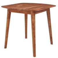 ESSZIMMERTISCH – Massivholz Braun 80x80 cm Landhausstil robust - Braun, Holz (80/80/78cm) - KADIMA DESIGN