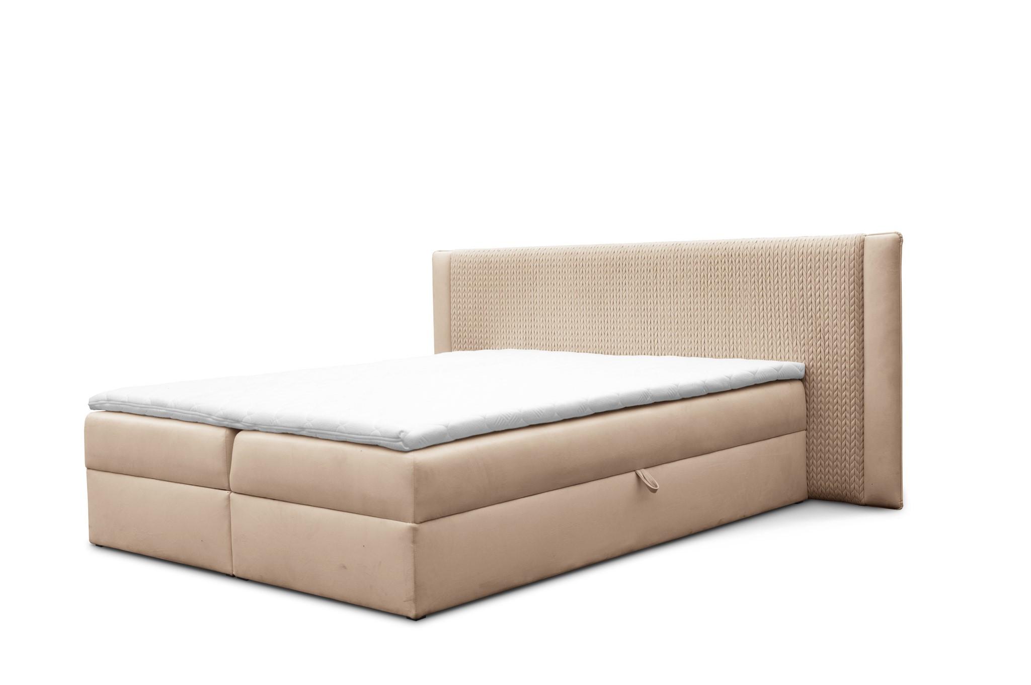 BOXBETT Cedric In Magic Velvet - Rosa, Holzwerkstoff/Textil (180/200cm) - Fun Möbel