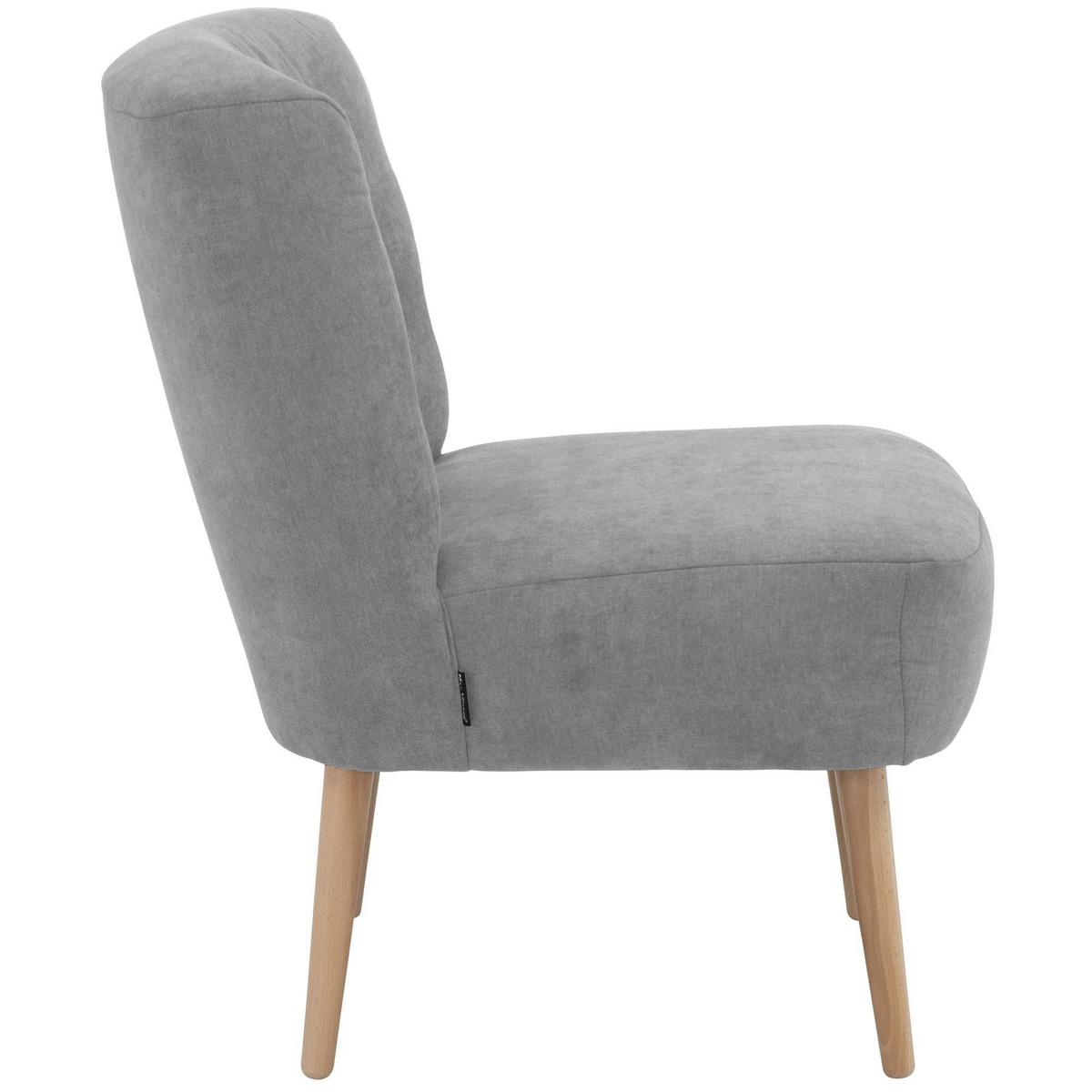 SESSEL Kamle Bezug Flachgewebe Buche natur / hellgrau - Grau, Kunststoff (68/78/58cm) - 58aufmkessel
