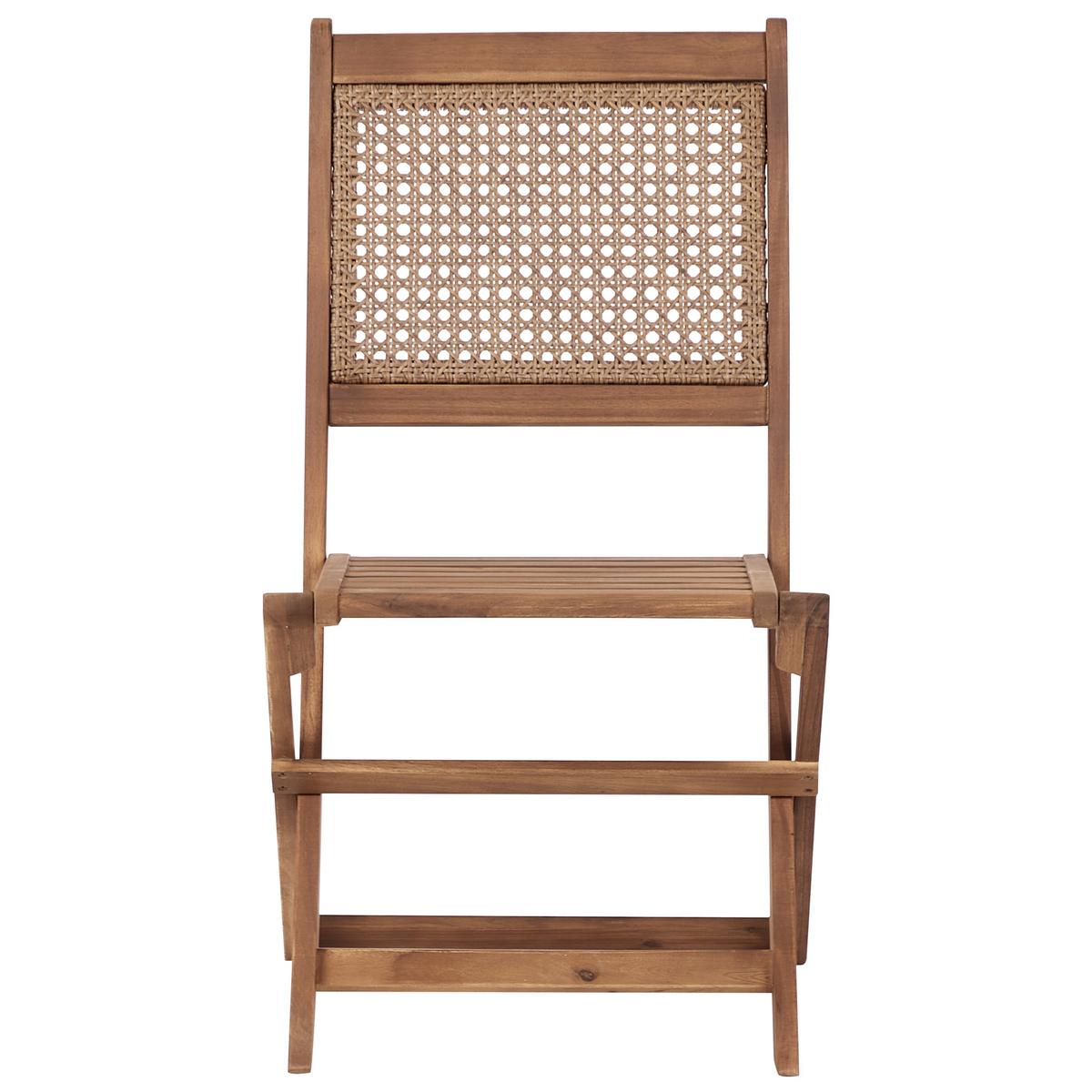 BISTRO-SET 2-Sitzer Heller Holzfarbton Paraggi - Hellbraun, Holz - Beliani
