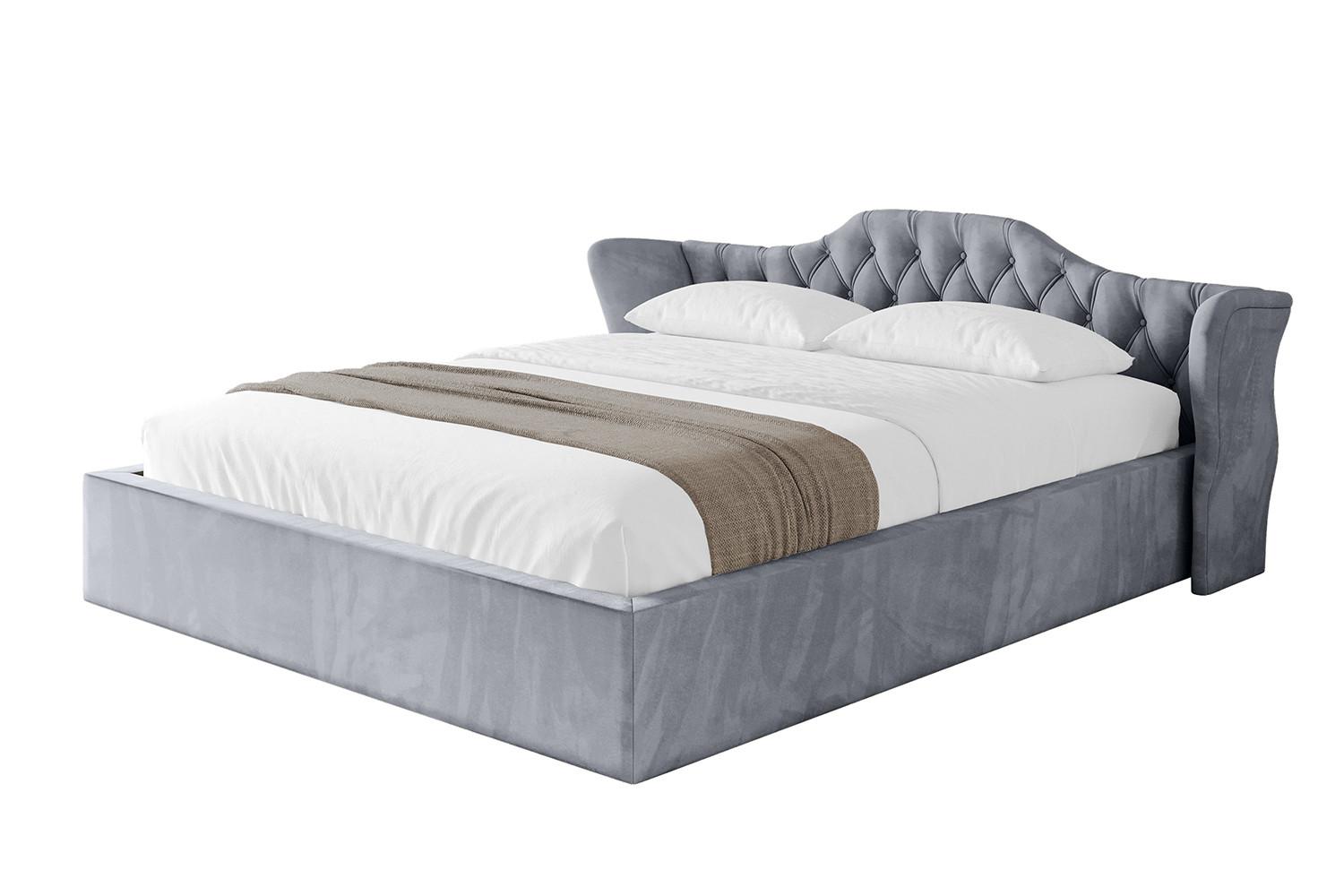 POLSTERBETT mit Bettkasten und Lattenrost, Boxbett ohne Matratze - ZORAN-V1 120x200 Grau - Grau, Holzwerkstoff/Textil (120/200cm) - ALTDECOR