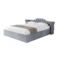 POLSTERBETT mit Bettkasten und Lattenrost, Bett mit Matratze H3/H4 - ZORAN-V1 120x200 Grau - Grau, Holzwerkstoff/Textil (120/200cm) - ALTDECOR