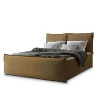 BOXBETT MONTA 160x200 cm mit Matratze und Topper - Gelb - Gelb, Holz (160/200cm) - MASSENO