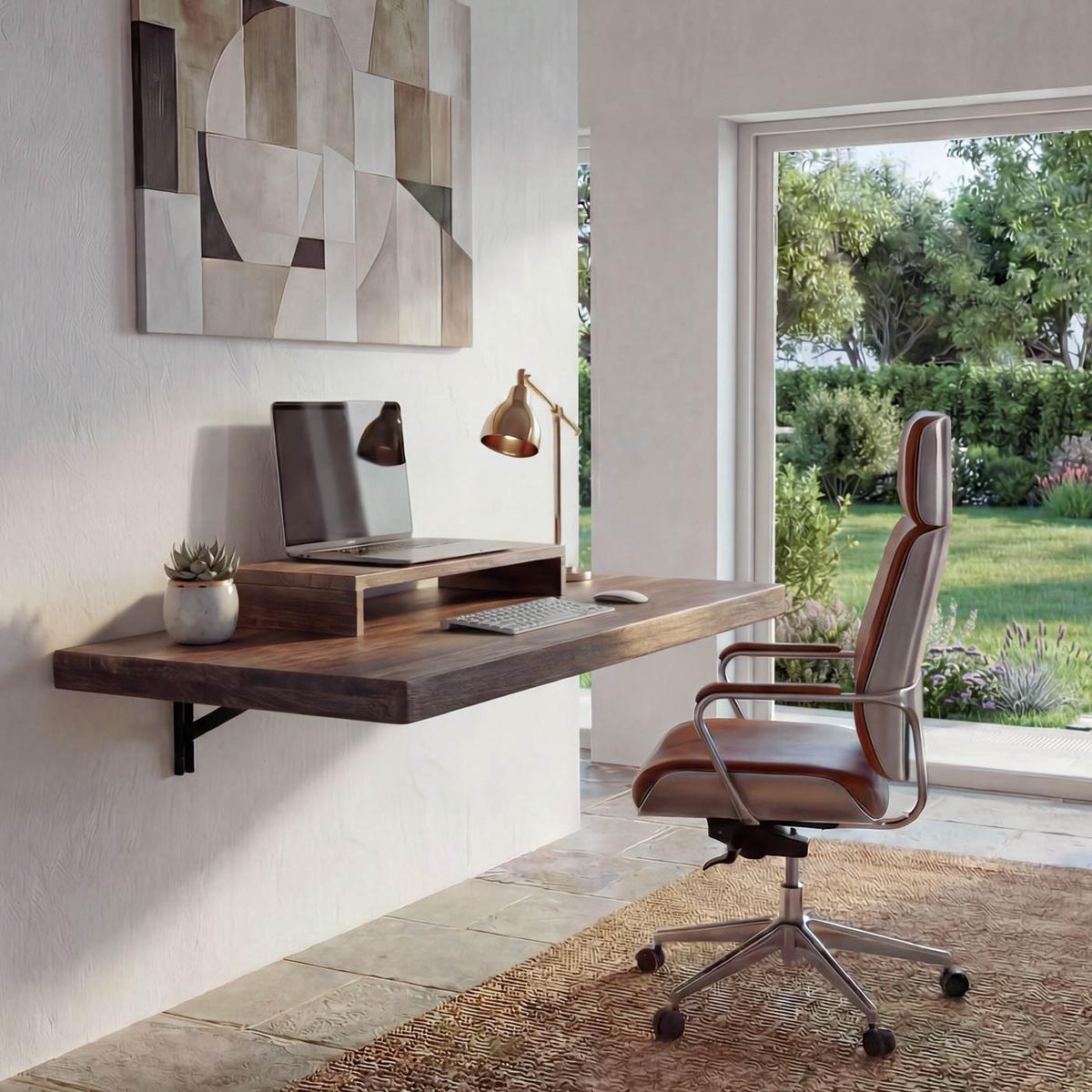 WANDTISCH KLAPPBAR rechteckig Braun - Braun, Holz (100/20/50cm) - MCW