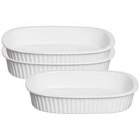 AUFLAUFFORMEN Bianco weiß 32 x 24 cm 3er Set - Weiß, Keramik (32/24/6cm) - Ritzenhoff Breker