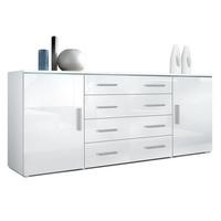 SIDEBOARD Verona Weiß Hochglanz - Weiß Hochglanz, Holzwerkstoff (166/72/35cm) - Vladon