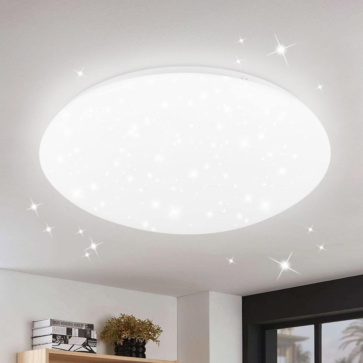 LED-DECKENLEUCHTE Jonas 30/30/7 cm - Weiß, Kunststoff (30/30/7cm) - ZMH