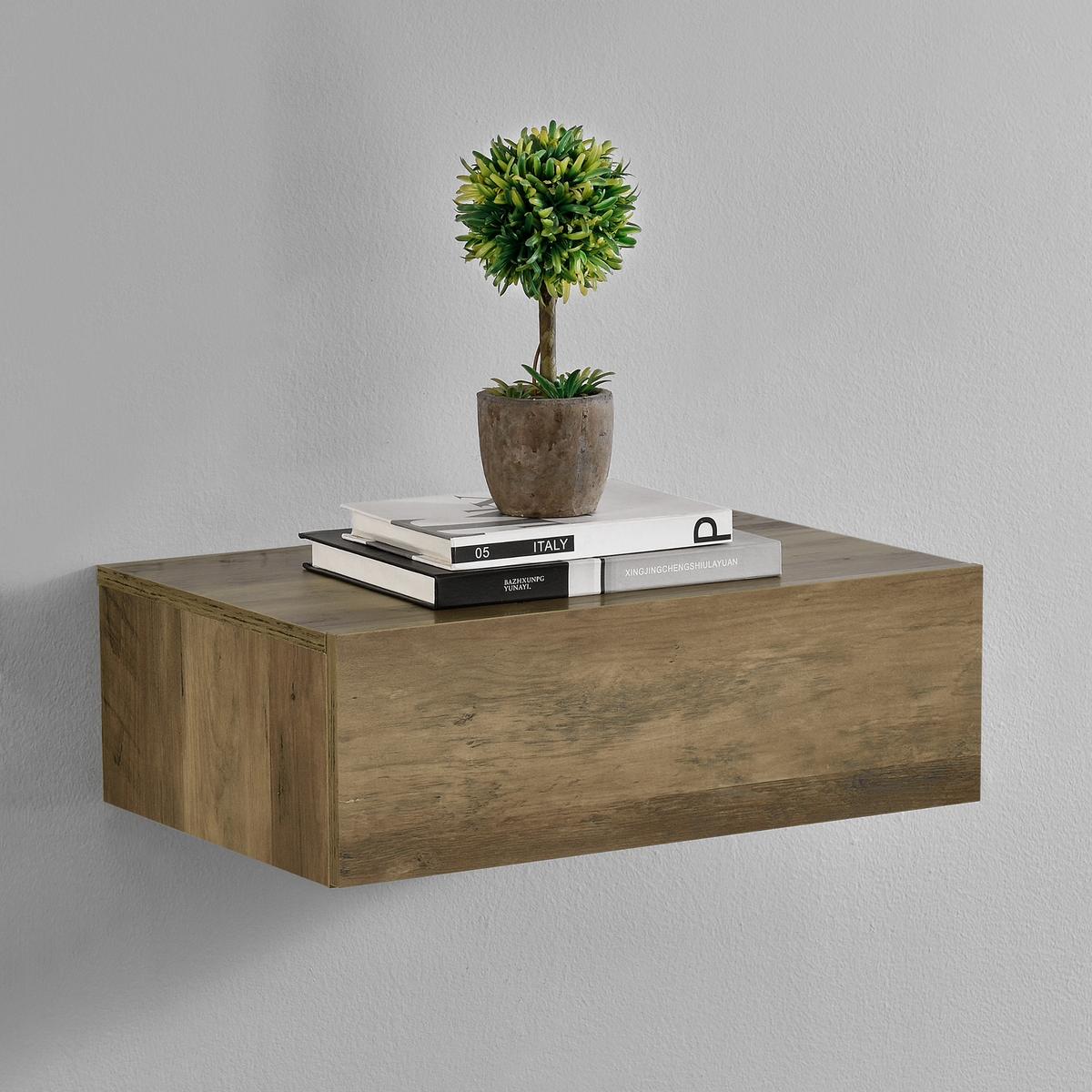 WANDREGAL Oslo - Naturfarben, Holzwerkstoff (46/15/30cm) - [en.casa]