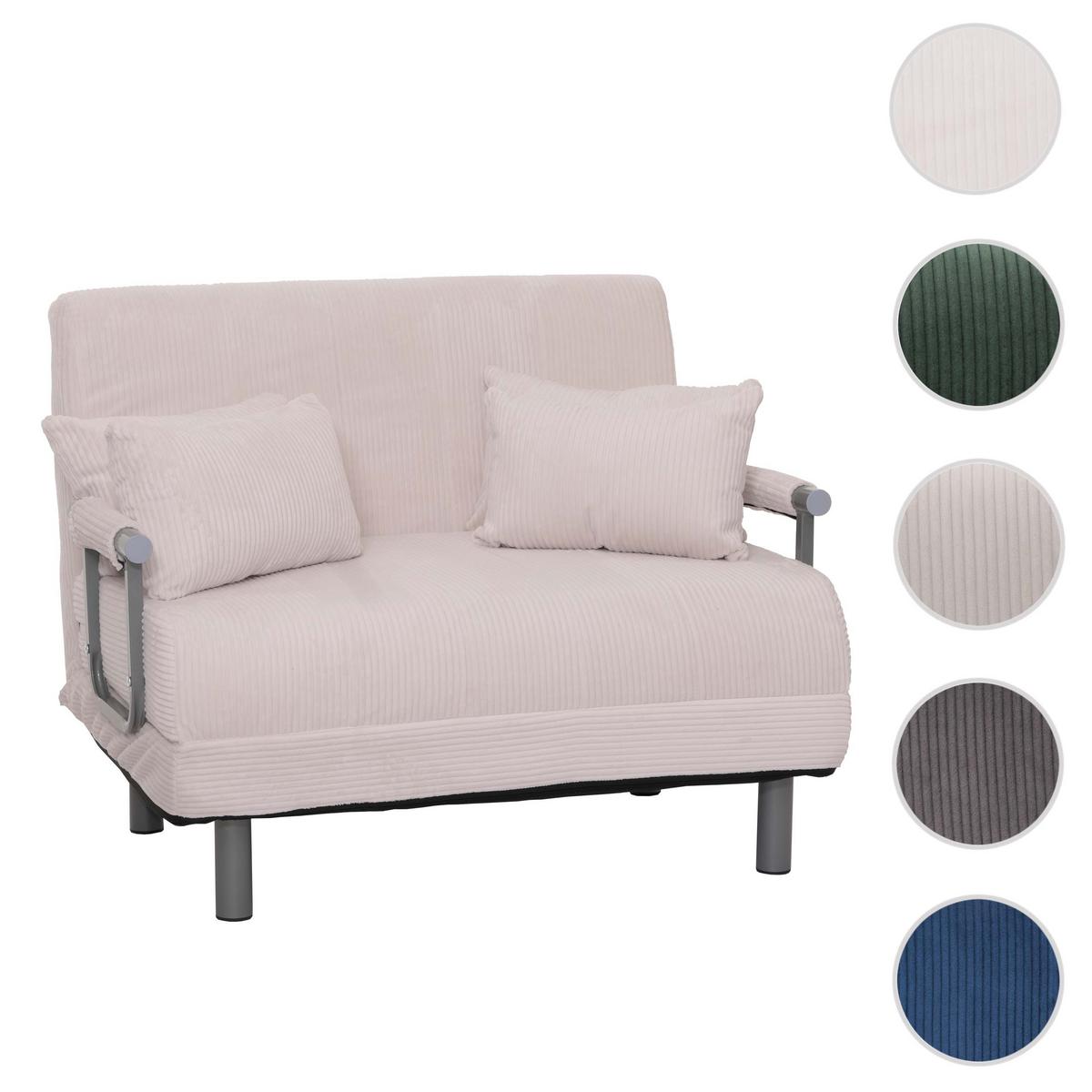 SCHLAFSESSEL Cremeweiß - Weiß, Textil (105/80/190cm) - MCW