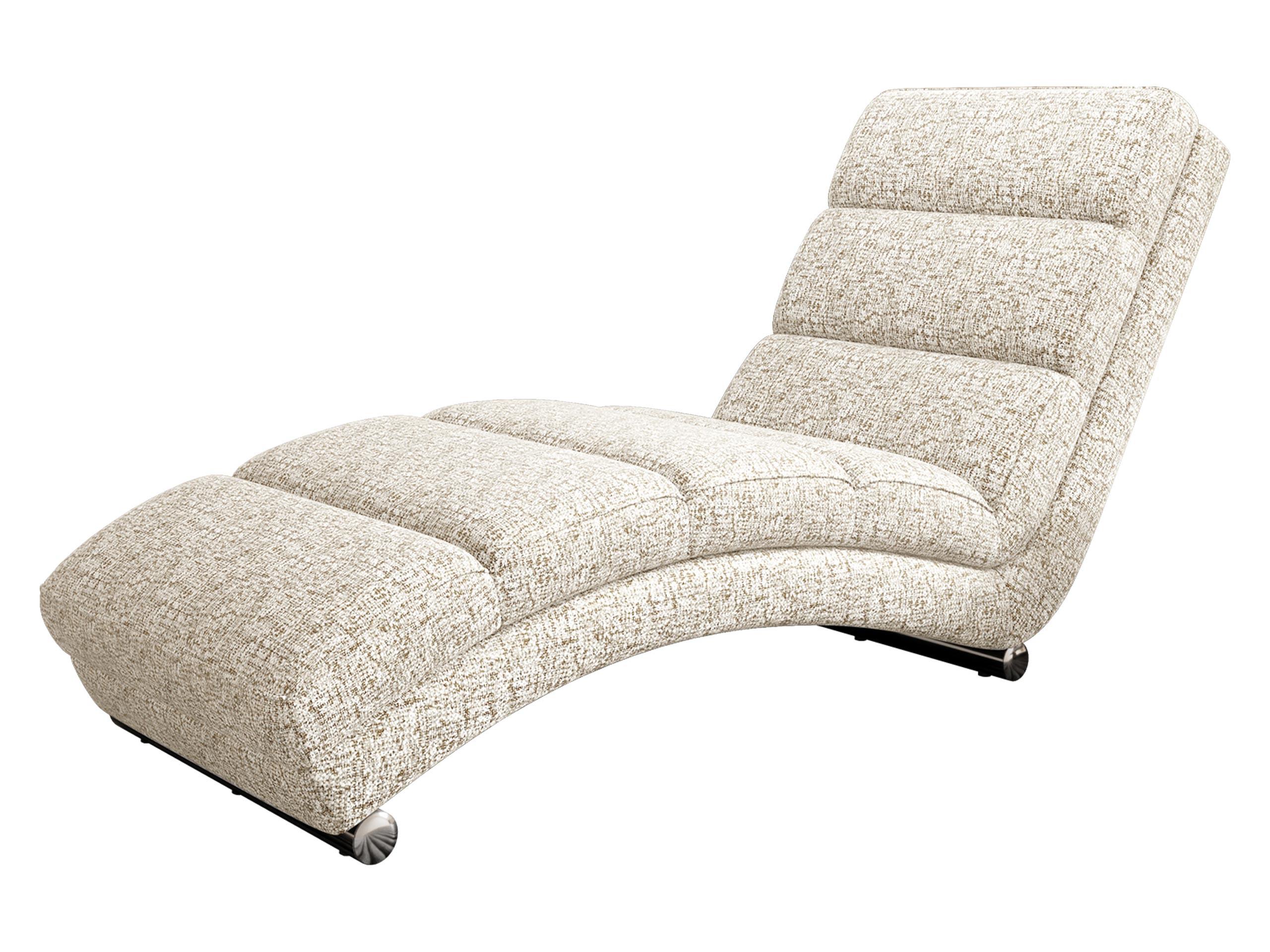 RELAXLIEGE Holiday - Chromfarben/Beige, Holz/Textil (62/84/180cm) - MIRJAN24