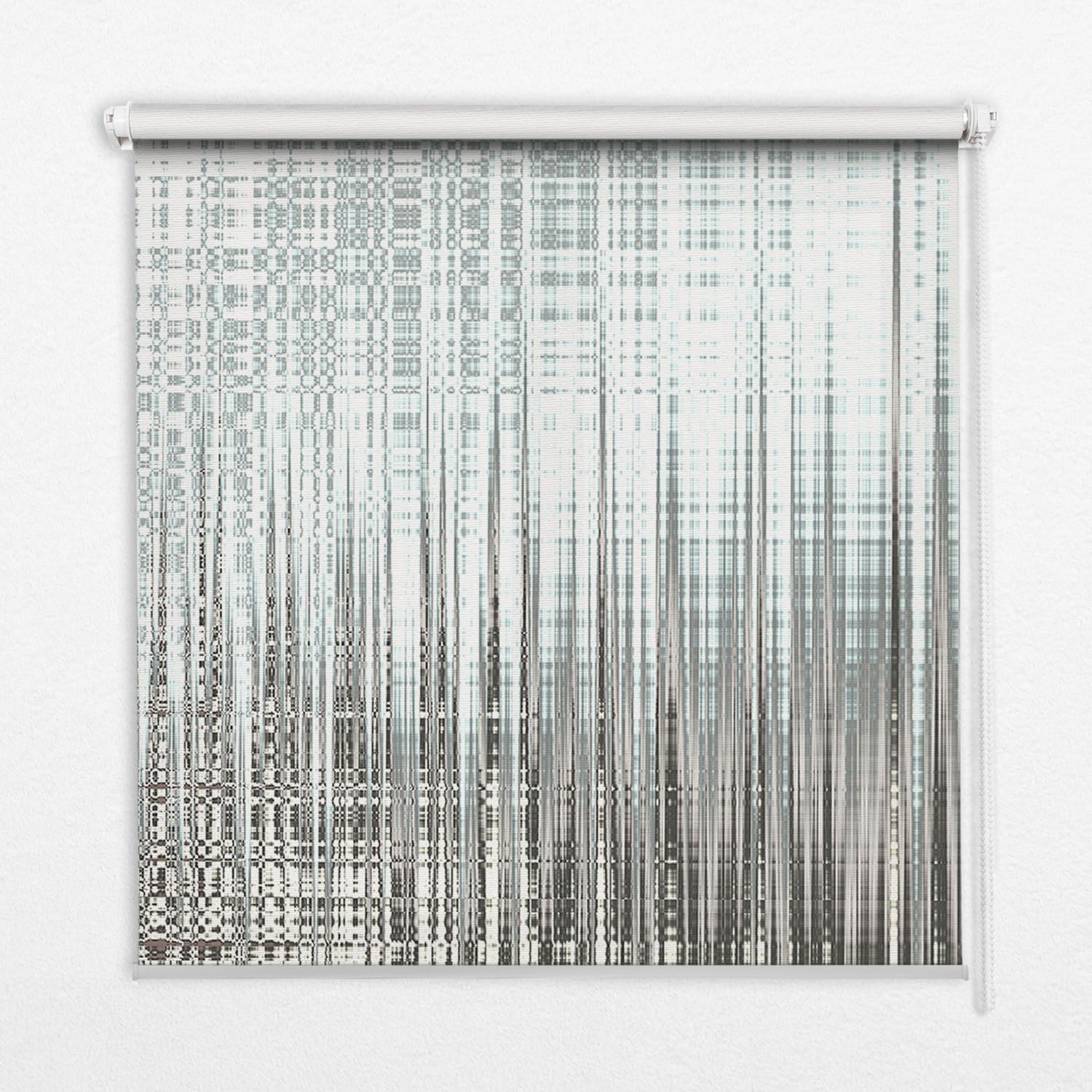 INNENROLLO - Fensterrollo - Rollo - 150x140 cm - Spiegelabstraktion - Grau, Kunststoff (150/140/0.5cm) - TULUP