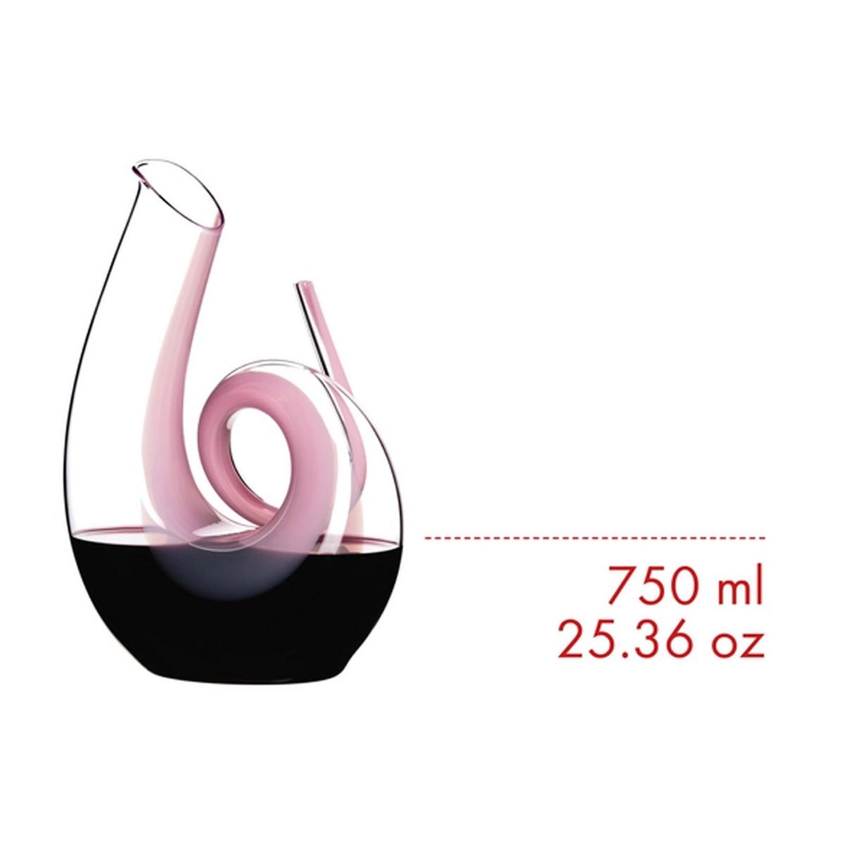 DEKANTER Curly pink 26,5 cm - Pink, Glas (0.75L) - Riedel