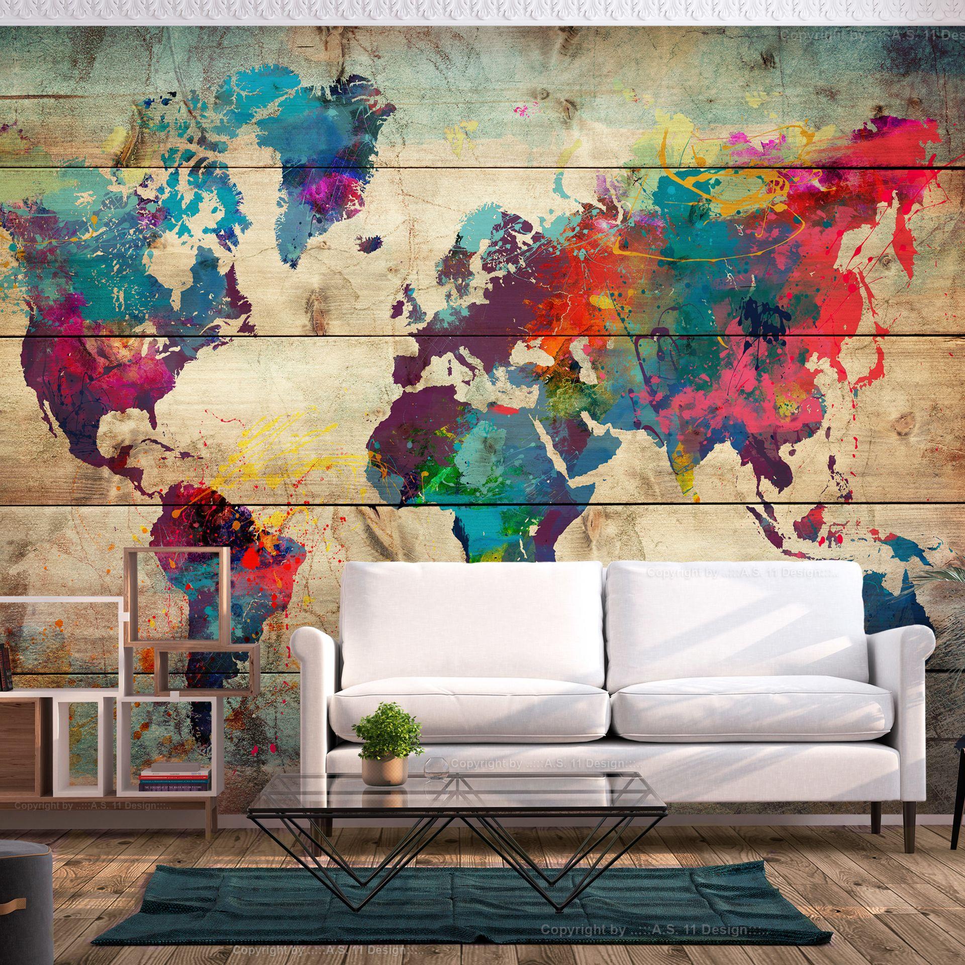 SELBSTKLEBENDE FOTOTAPETE Bunt 98/70 cm - Multicolor, Kunststoff/Textil (98/1cm) - KUNSTLOFT
