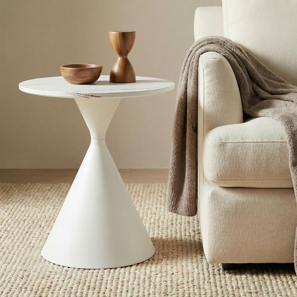 COUCHTISCH ISOMA weiß - Weiß, Holzwerkstoff (50/50/55cm) - IDIMEX