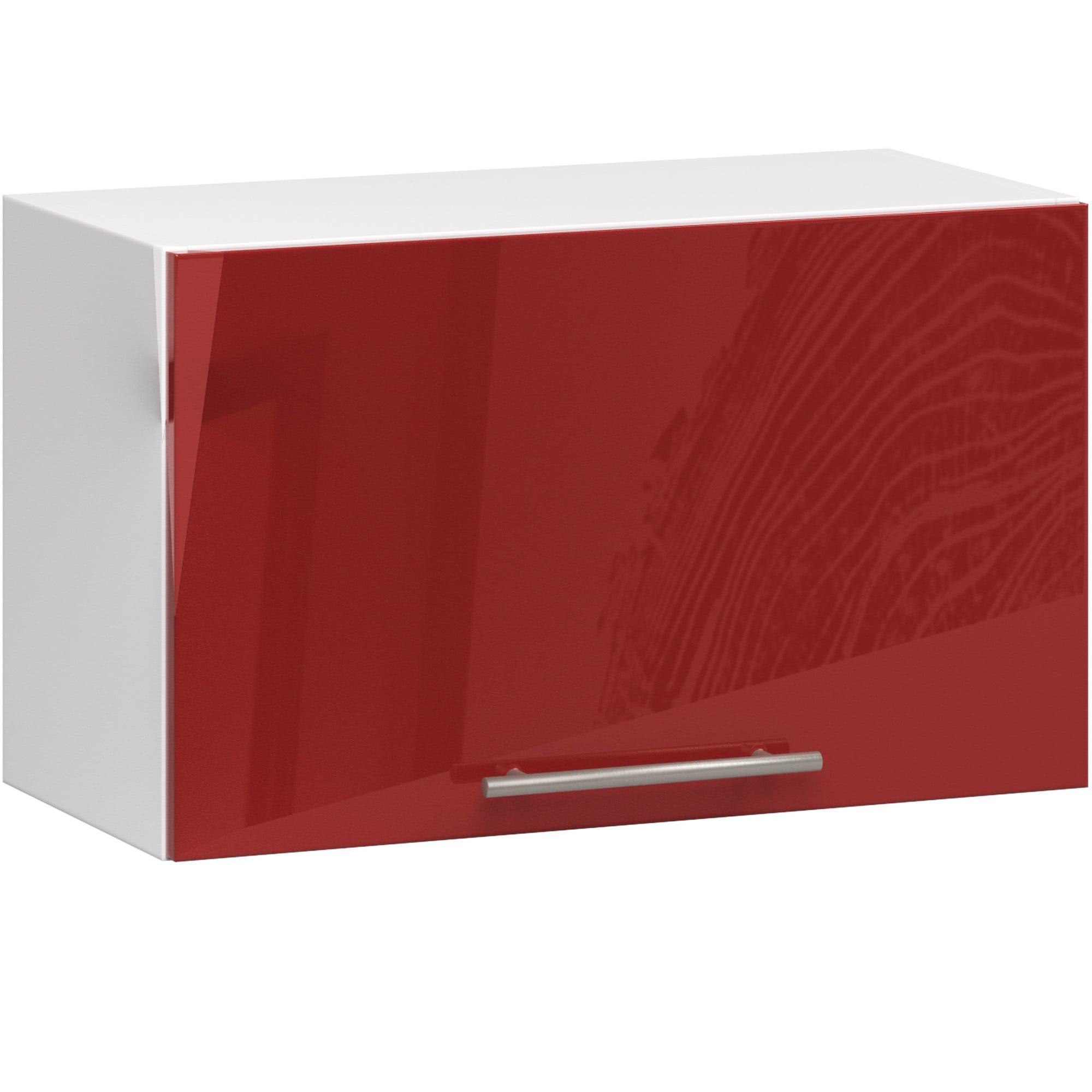 HÄNGESCHRANK Weiß, Rot Glanz 29/60/30 - Rot/Weiß, Holzwerkstoff (60/29/30cm) - RAUMHIRSCH FURNITURE