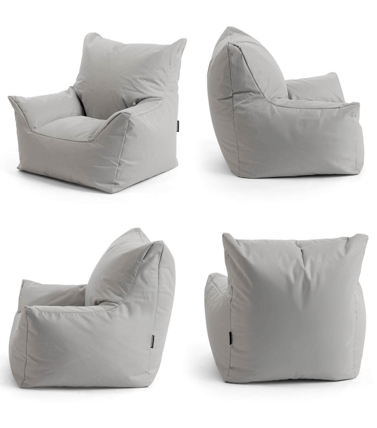 OUTDOOR-KINDER-SITZSACK Der Gartenzwerg - Grau, Textil (52/57/53cm) - Mokebo