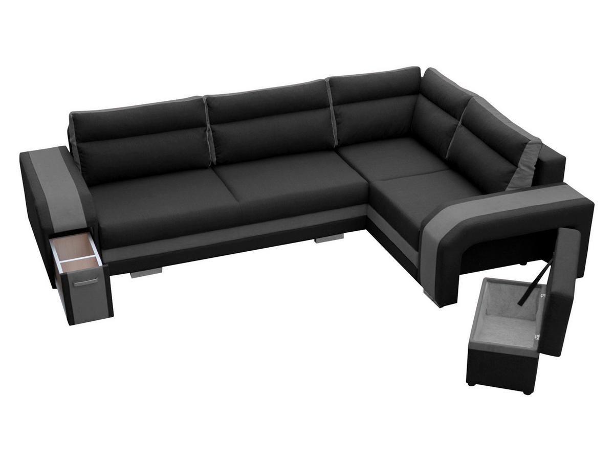 ECKSOFA Assan, Seite: Rechts - Chromfarben/Greige, Holz/Kunststoff (305/205cm) - MIRJAN24