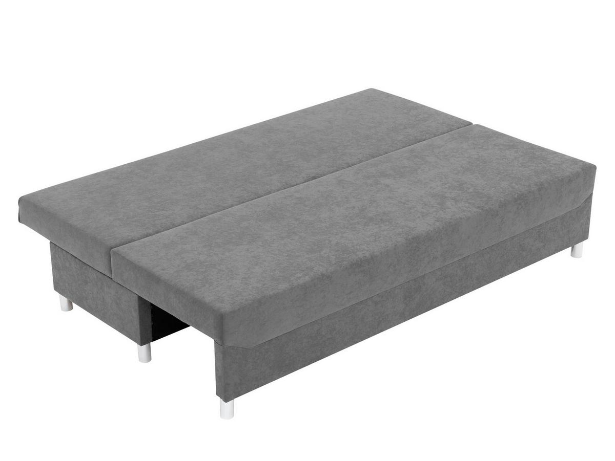 SCHLAFSOFA Dover mit Polsterhocker - Chromfarben/Greige, Holz/Kunststoff (192/86/80cm) - MIRJAN24