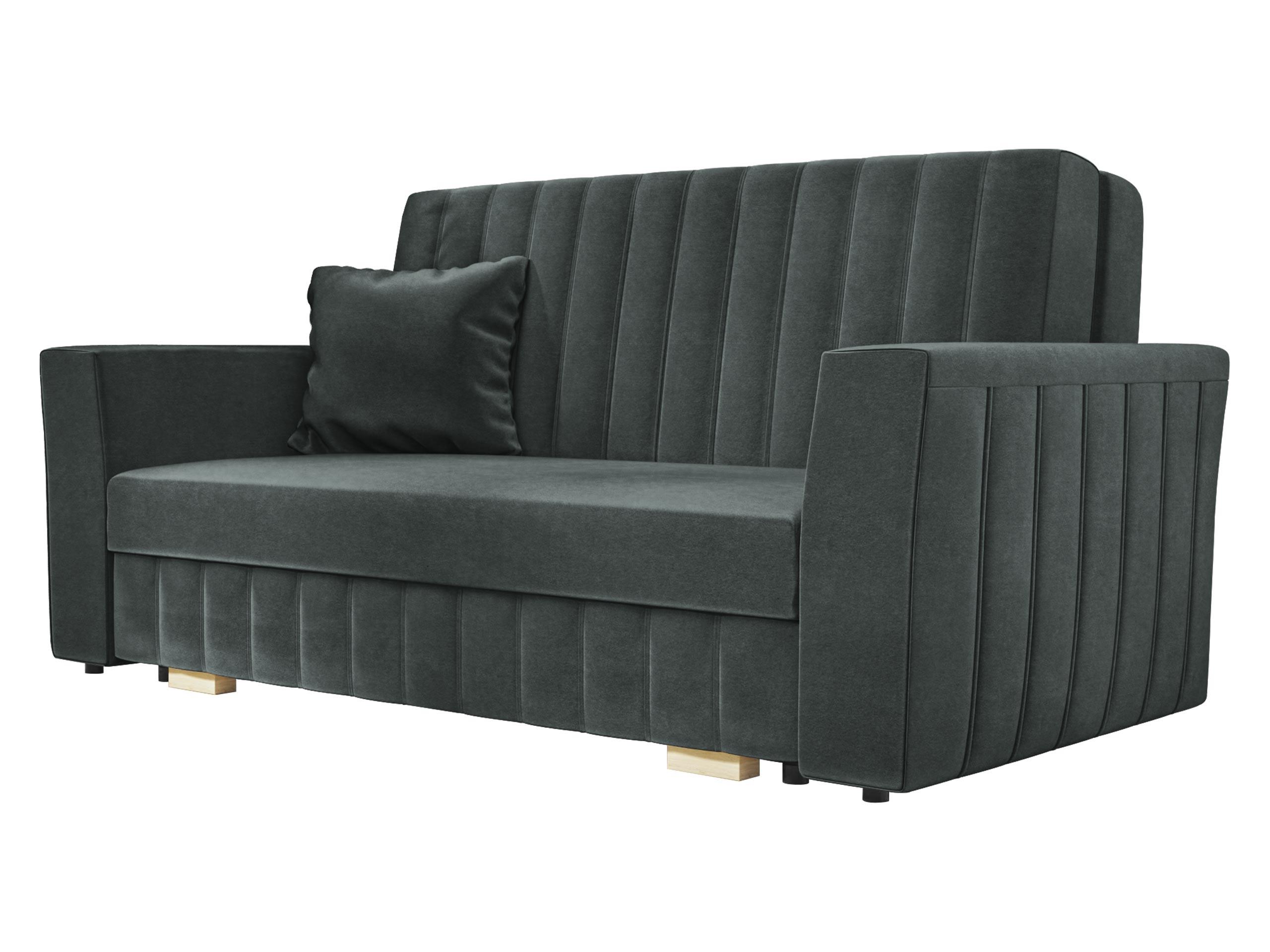 SCHLAFSOFA Viva Glam III - Graphitfarben/Naturfarben, Holz/Kunststoff (160/85/98cm) - MIRJAN24