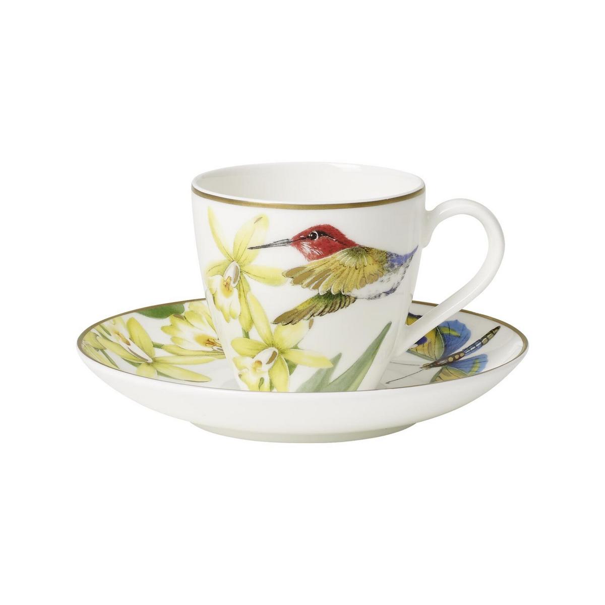 ESPRESSOTASSEN MIT UNTERTASSEN Amazonia bunt 60 ml 6er Set - Multicolor, Keramik (12/7.9/12cm) - Villeroy & Boch