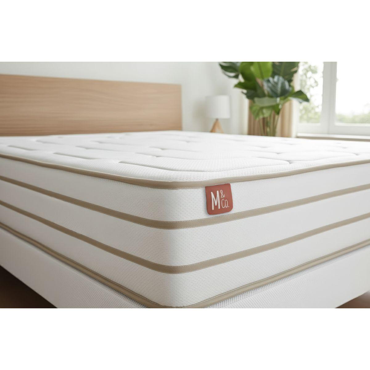 MATRATZE Le Douillet Memory-Schaum 90 x 190 cm h1 - Weiß, Textil (90/190cm) - Marmottes & Co
