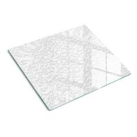 GLASPLATTE 60x52 cm Dekorationen - Weiß, Glas (60/0.4/52cm) - TULUP
