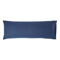 SEITENSCHLÄFERKISSENBEZUG Leinen, 48/136 cm - Dunkelblau, Textil (50/140cm) - Homescapes
