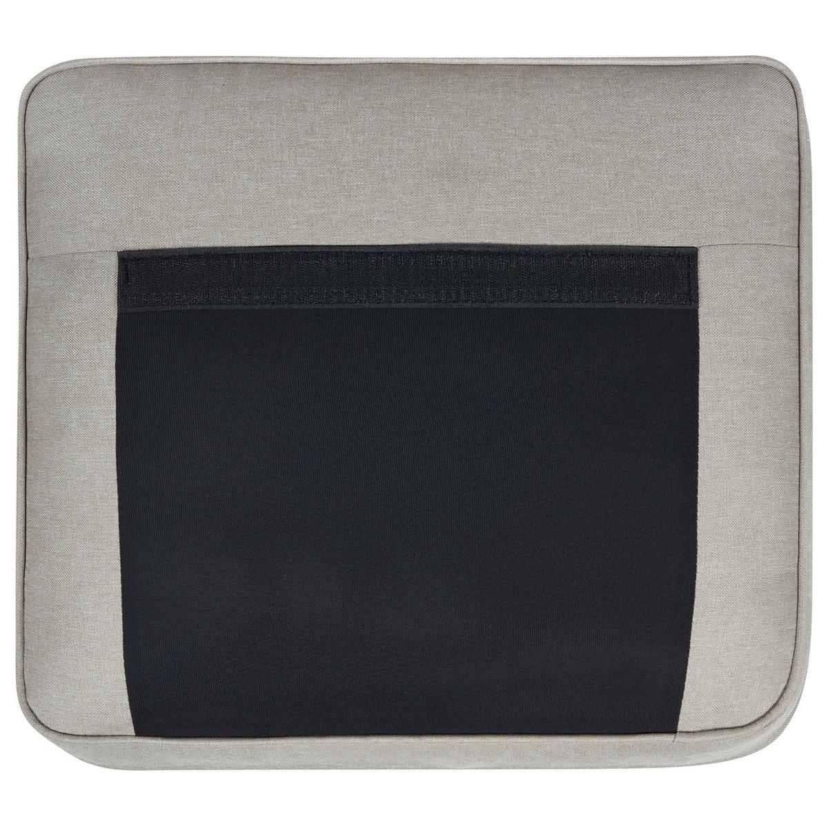 3-SITZER-SOFA beige Lokka - Beige/Dunkelbraun, Textil (204/85/83cm) - Beliani