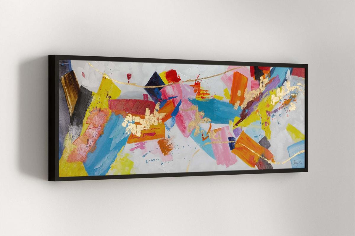 ÖLGEMÄLDE 150/50 cm - Multicolor, Holz/Textil (150/50cm) - KUNSTLOFT