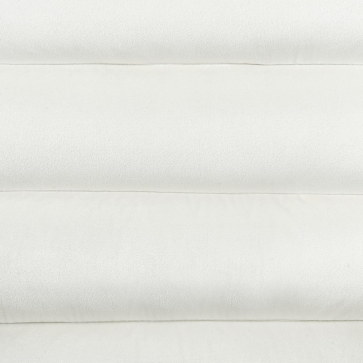 SESSEL Cremeweiß Kisa - Dunkelbraun/Weiß, Textil (74/84/80cm) - Beliani