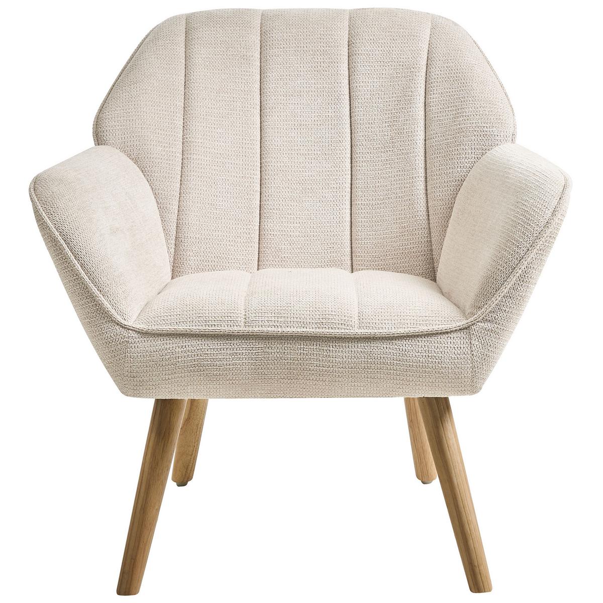 SESSEL Stoff HellbeigeTorud - Beige, Textil (79/76/72cm) - Beliani