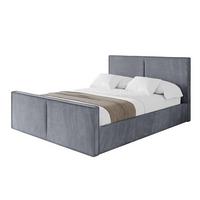 POLSTERBETT mit Bettkasten, Fußteil und Lattenrost, Boxbett ohne Matratze - VANTO-Z 180x200 Grau - Grau, Holzwerkstoff/Textil (180/200cm) - ALTDECOR