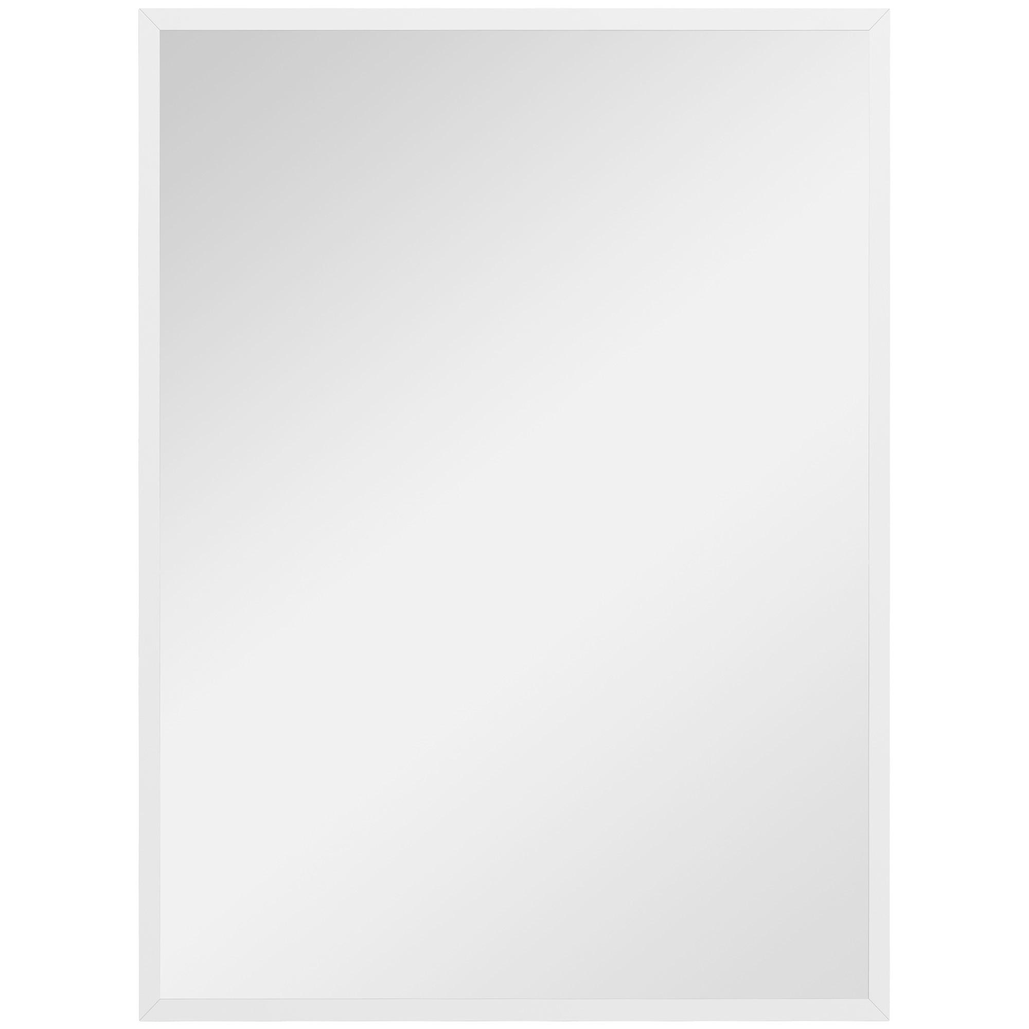 WANDSPIEGEL MDF Glas Weiß - Weiß, Holzwerkstoff (2/80/60cm) - HOMCOM