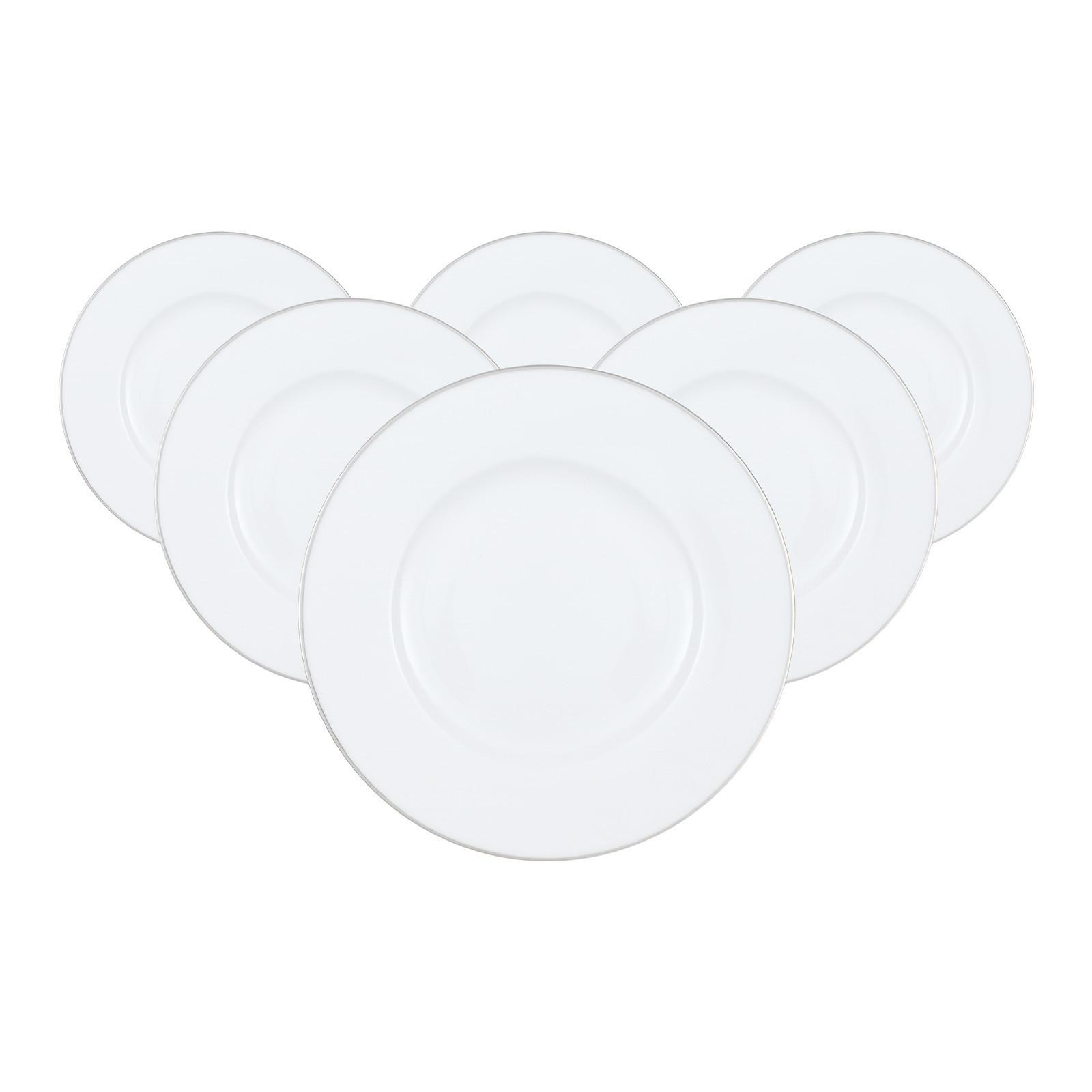 FRÜHSTÜCKSTELLER Anmut Platinum No.1 weiß ø 22,5 cm 6er Set - Weiß, Keramik (22.5cm) - Villeroy & Boch