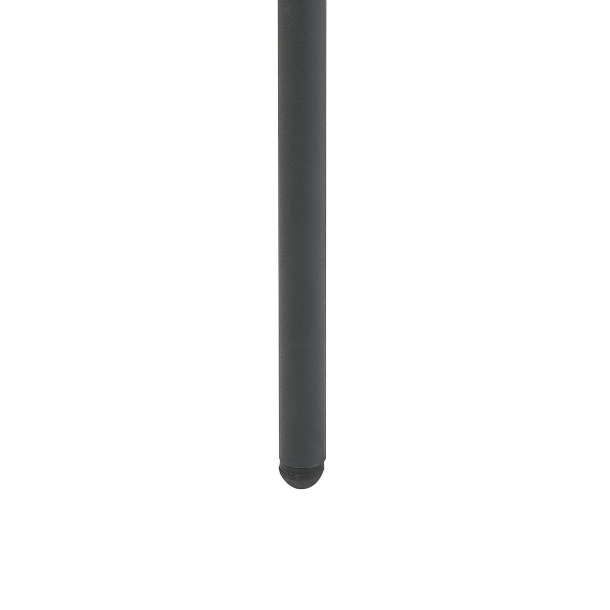 SESSEL Bouclé weiß/schwarz Alpha - Schwarz/Weiß, Textil (60/66/60cm) - Beliani