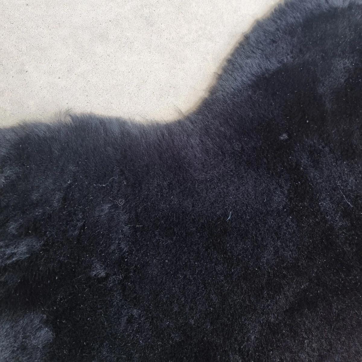 SCHAFFELL Premium Merino Lammfell Schwarz Dyed geschoren ca. 105 cm - Schwarz, Fell (55/105cm) - Provellus