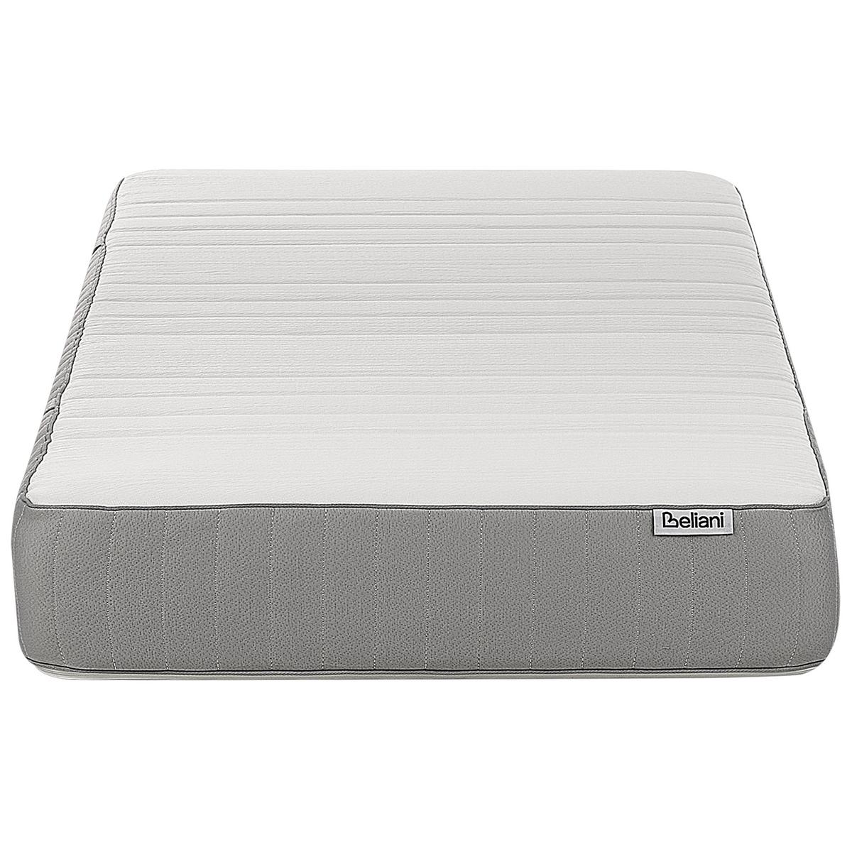 SCHAUMMATRATZE H3/4 Fest 90/200 cm Cheer - Weiß, Textil (90/200cm) - Beliani